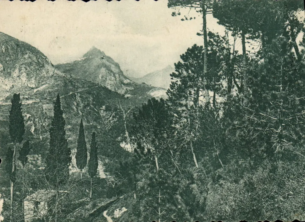 Widok z drogi Roquebrune do Gorbio — wydane przez Narodową Agencję Podróży - Awers