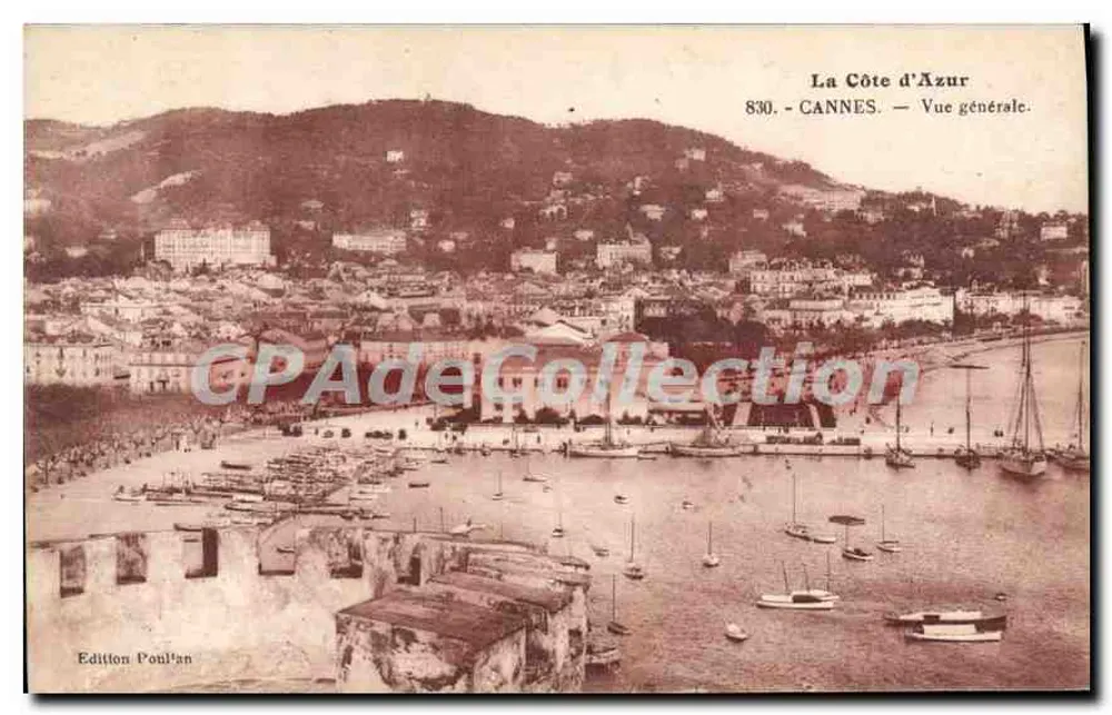 Cannes — Algemene uitzicht — Uitgave Poul'an, nr. 830 - Voorkant
