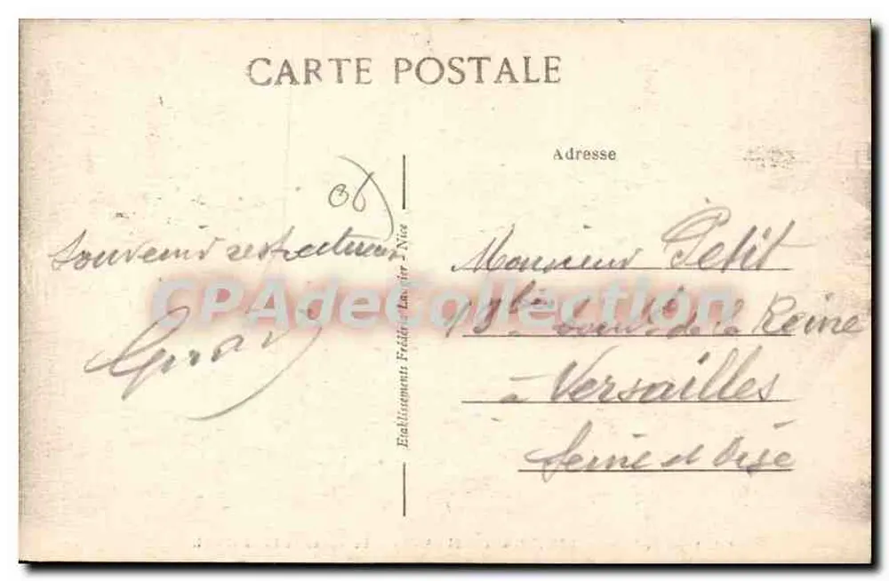 Tramlinie von Menton nach Sospel (A.-M.) — Der Viadukt des Caramel - FL. — Verlag Frères Lacir - Nîmes, Nr. 299 - Rückseite