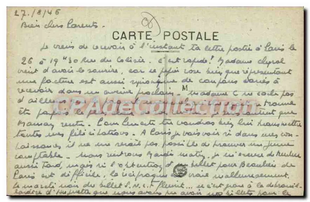 Beaulieu-sur-Mer — Die Bucht der Ameisen und der Berg St-Michel — N°552 - Rückseite