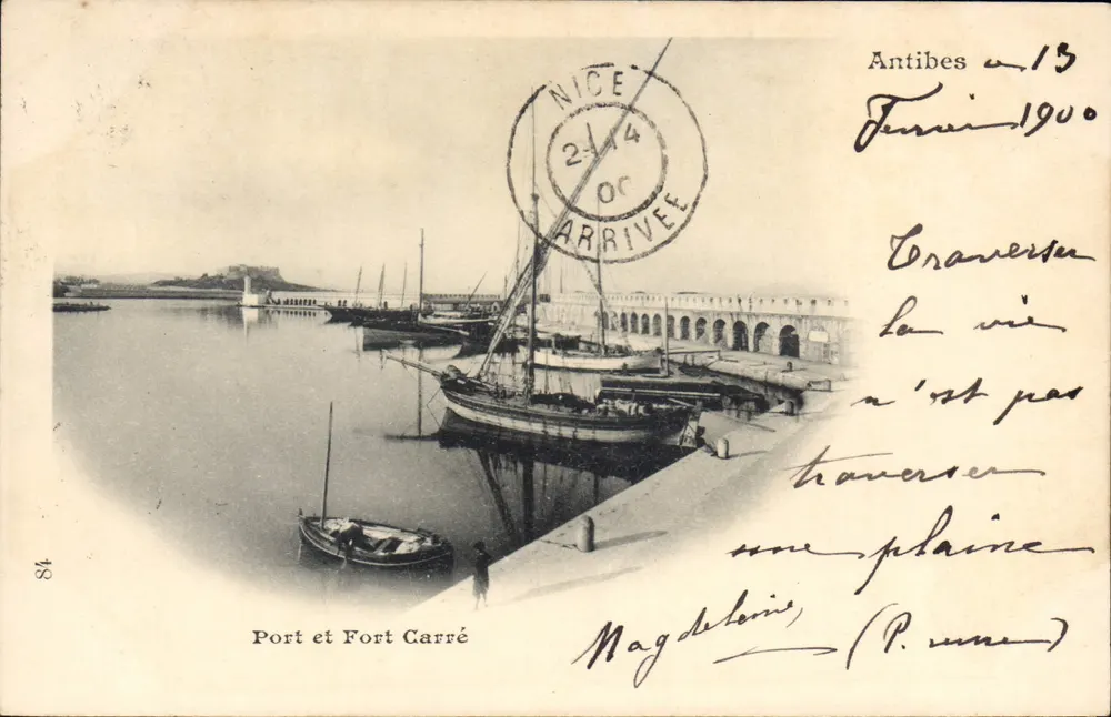 Antibes - Puerto y Fuerte Carré — editor desconocido, n° 18 - Anverso