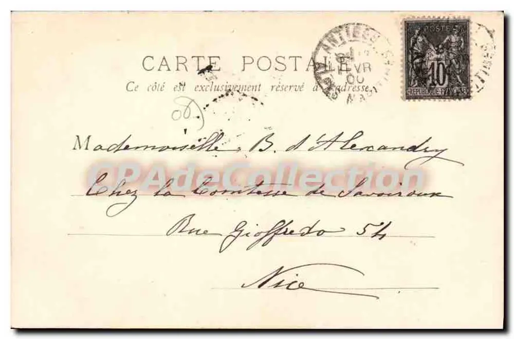 Antibes - Puerto y Fuerte Carré — editor desconocido, n° 18 - Reverso