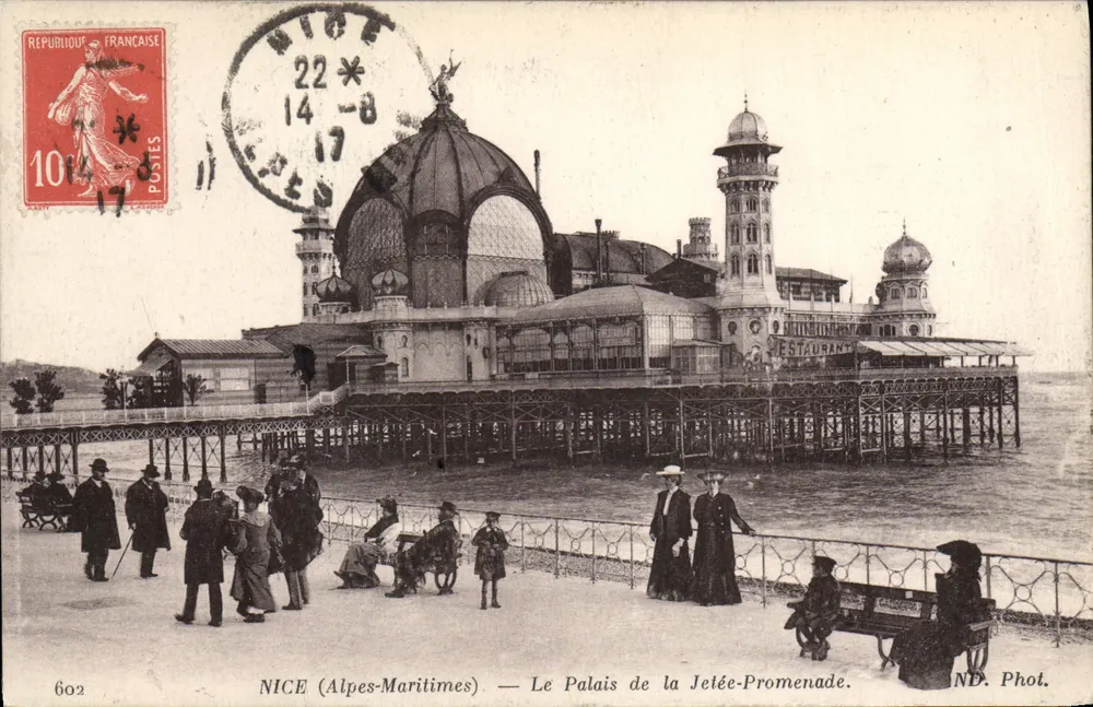 NICE (Alpes-Maritimes) — Das Palais der Jetty-Promenade. ND. Foto. - Vorderseite