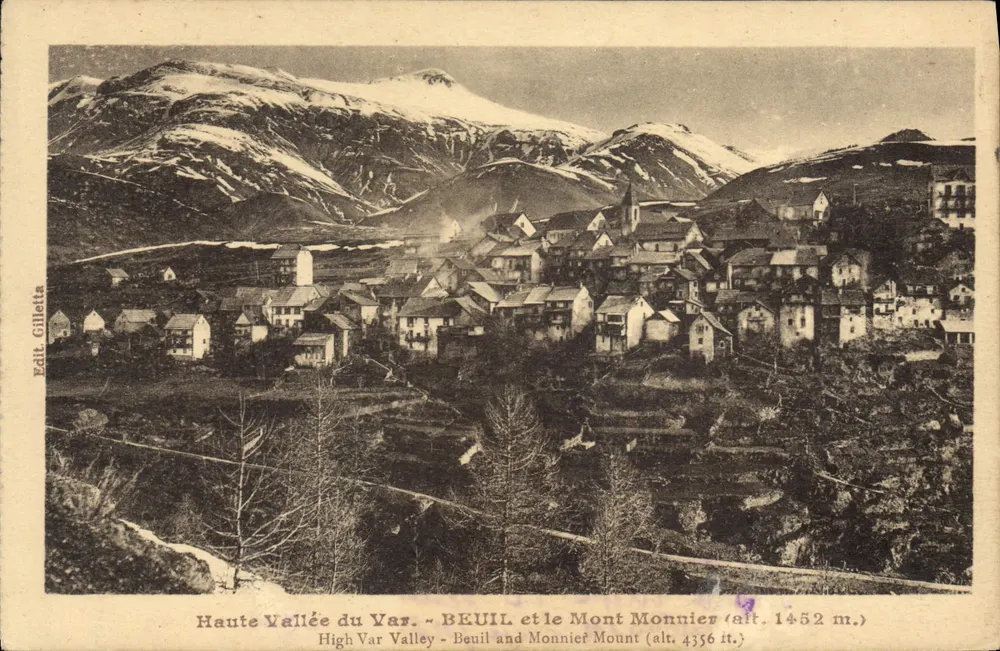 Beuil und Mont Monnier — Hochtal des Var — Verlag Gilletta - Vorderseite