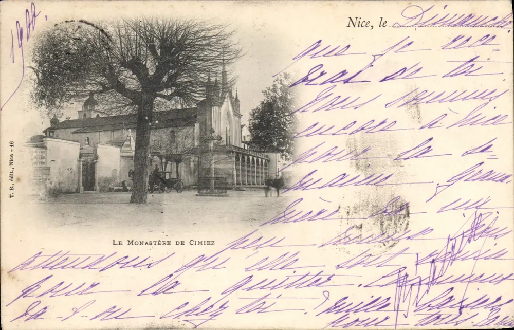O Mosteiro de Cimiez — Nice, editor T.B. Nice - 46 - Frente