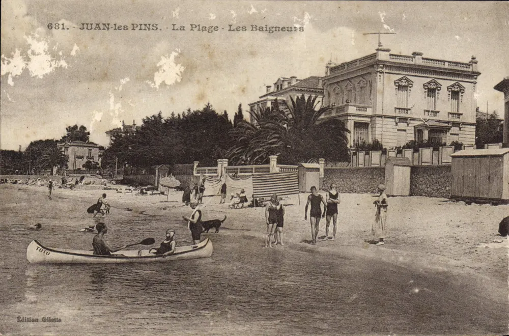 Juan-les-Pins - Die Strände - Die Schwimmer — Édition Gilletta, Nr. 681 - Vorderseite