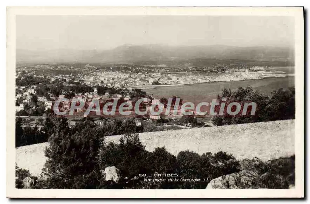 Antibes — Vista tirada da Garoupe — Editor LL, n° 158 - Frente