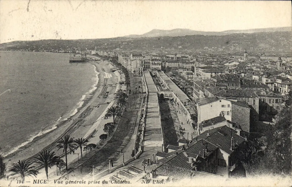 Nizza — Algemene uitzicht vanaf het Kasteel — ND'Phot. n°194 - Voorkant