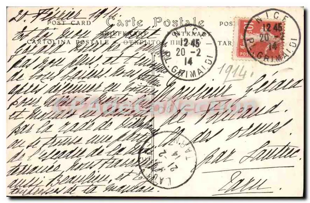 Nizza — Algemene uitzicht vanaf het Kasteel — ND'Phot. n°194 - Achterkant
