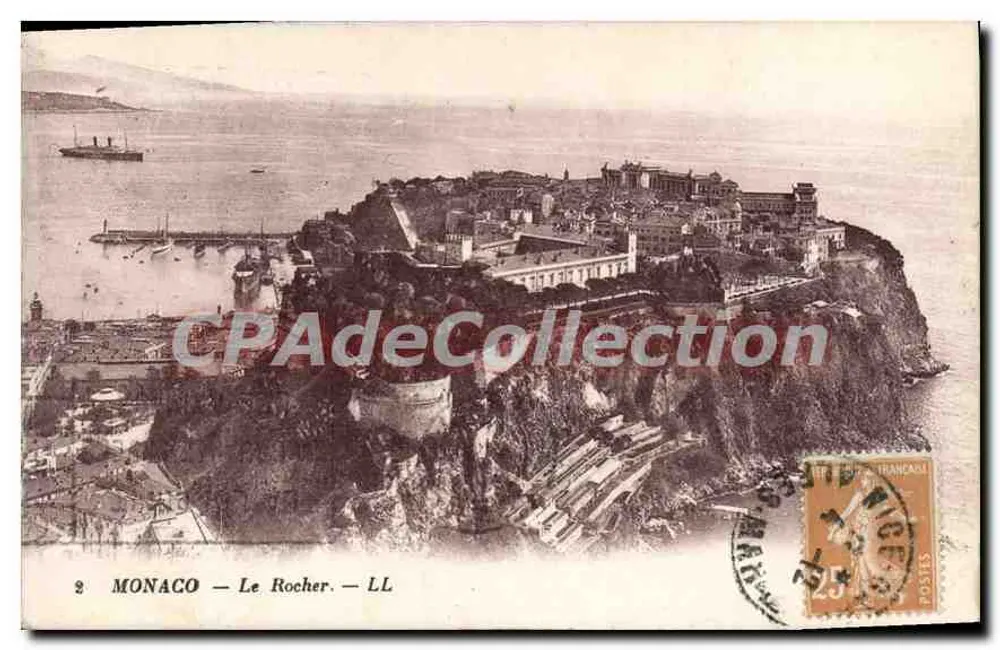 Monaco — Le Rocher — LL - Recto