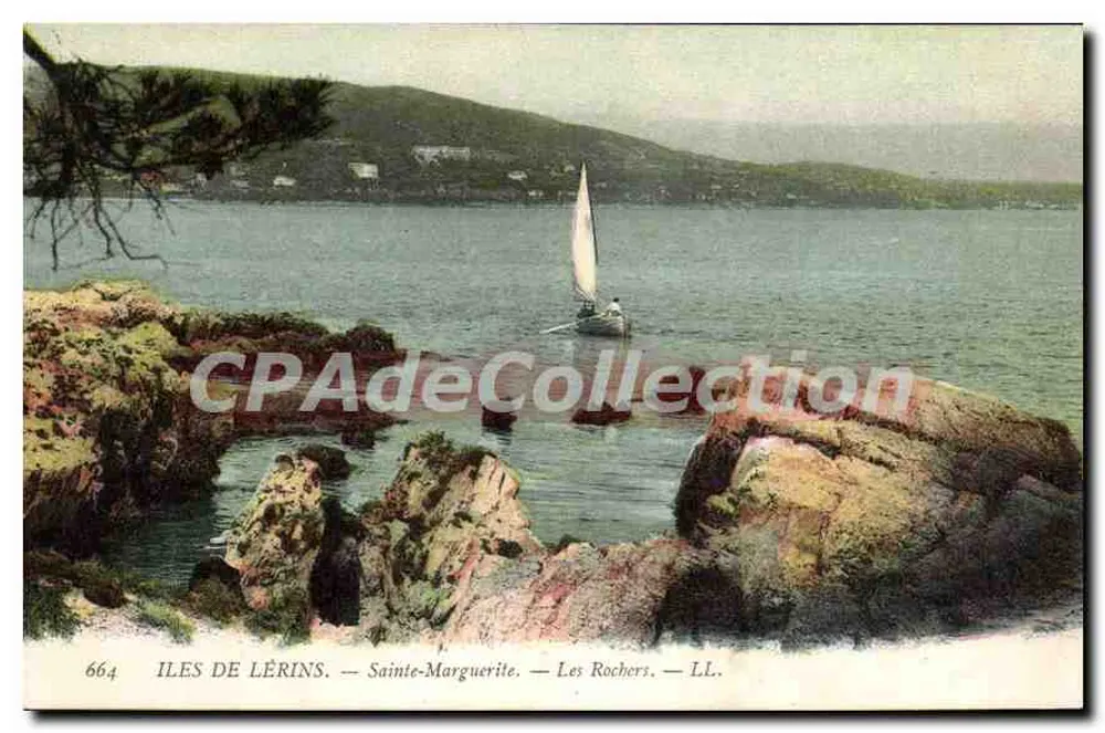 Inseln Lérins — Sainte-Marguerite — Die Felsen — LL. — n°664 - Vorderseite