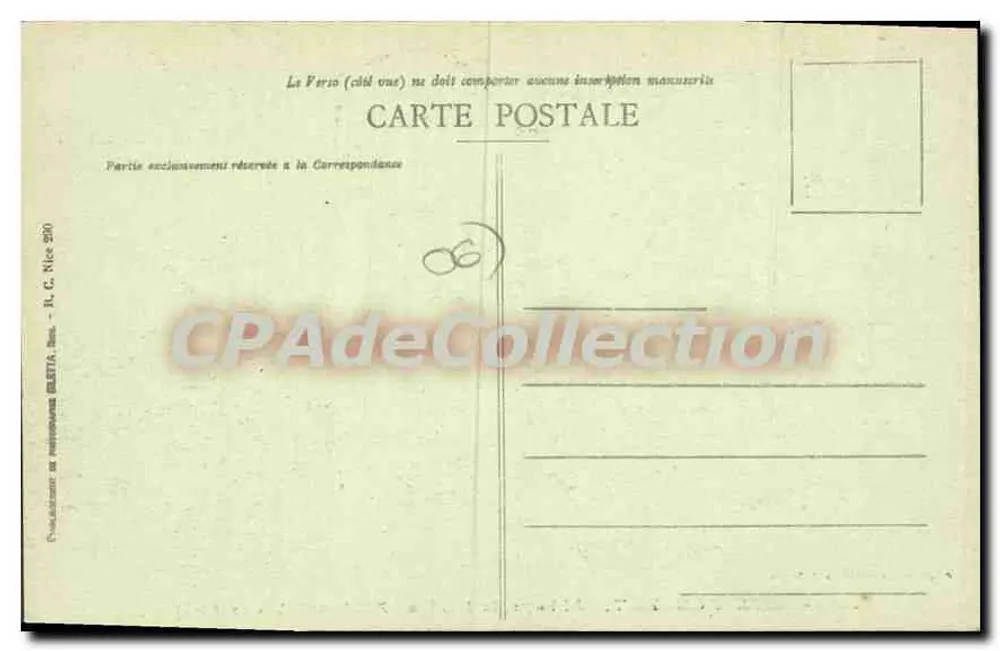 Insel St-Honorat — Abtei Lérins, Felsen, Altes Schloss — Exklusives Eigentum der Abtei - Rückseite