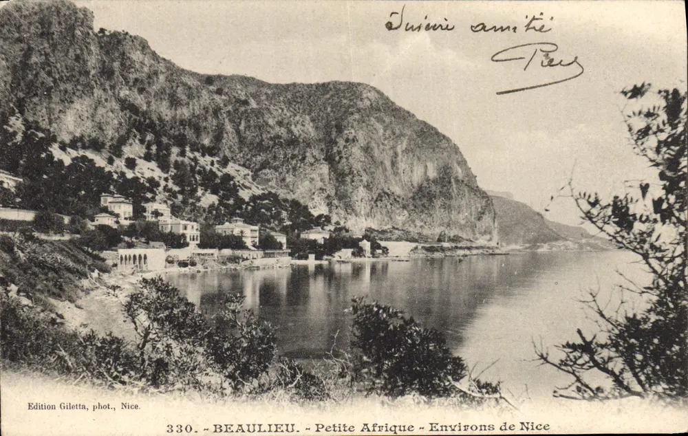 Beaulieu - Petite Afrique - Environs de Nice — Edição Giletta, fot., Nice, n° 330 - Frente