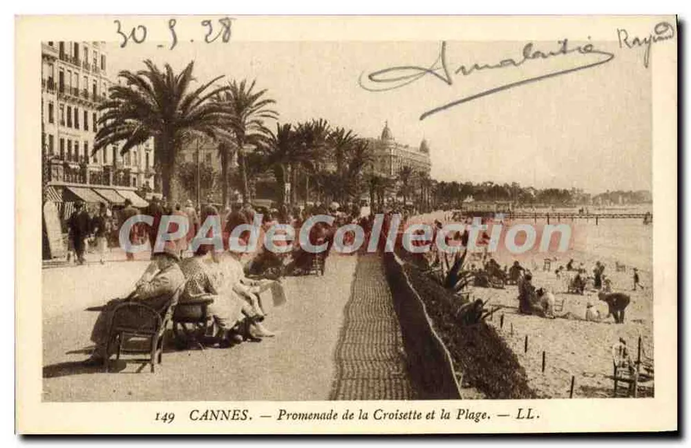 CANNES — Promenade de la Croisette und der Strand — LL. — n° 149 - Vorderseite