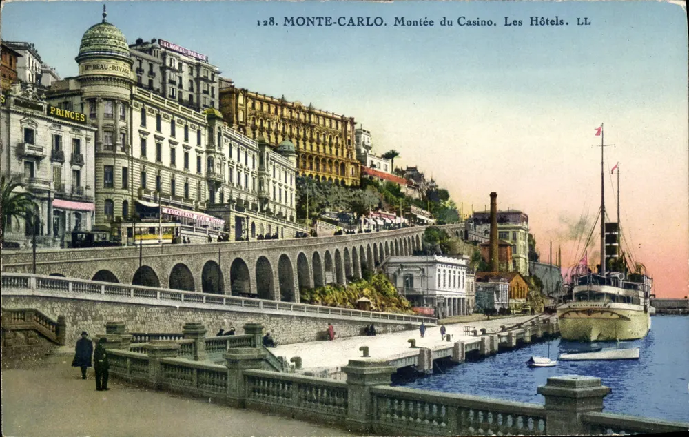 Monte-Carlo — Montée du Casino, Les Hôtels — LL - Vorderseite