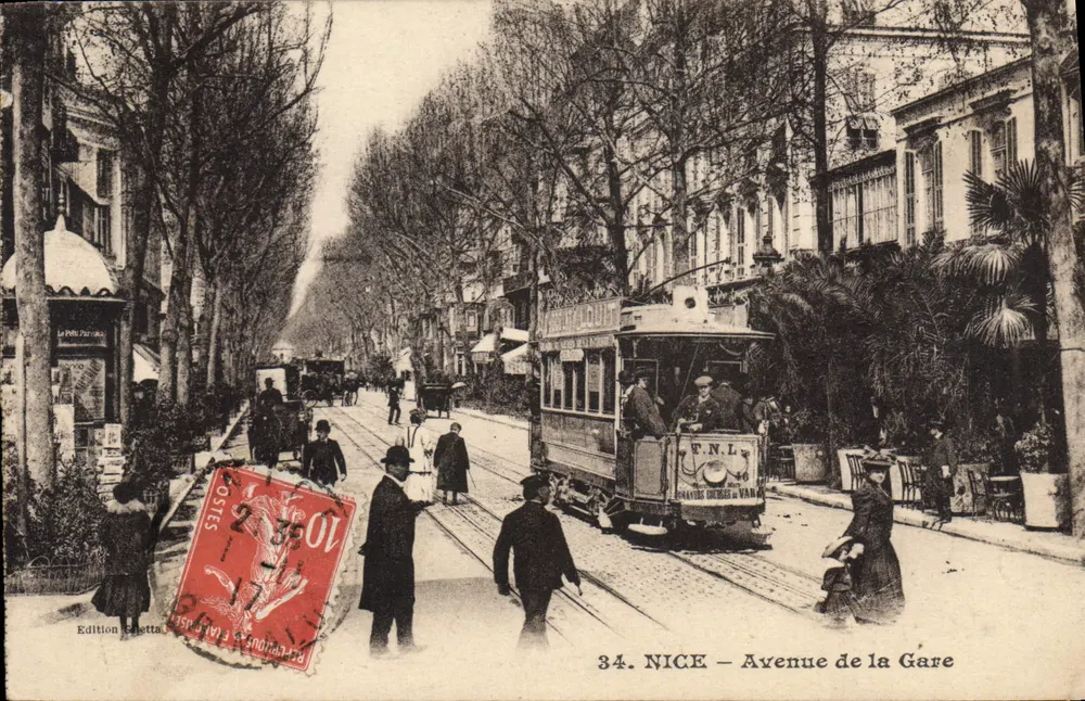 NICE – Avenida da Gare — trêmio N.L. — Edição Bilelta, n°34 - Frente