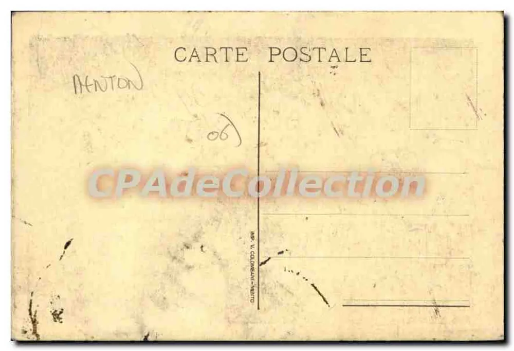 RUE du CHATEAU — gravure — Jenny Dibocano - Verso
