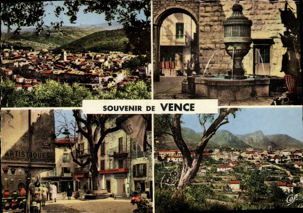 Vence — Lembrete de Vence — Cie des Arts Photographiques - Frente