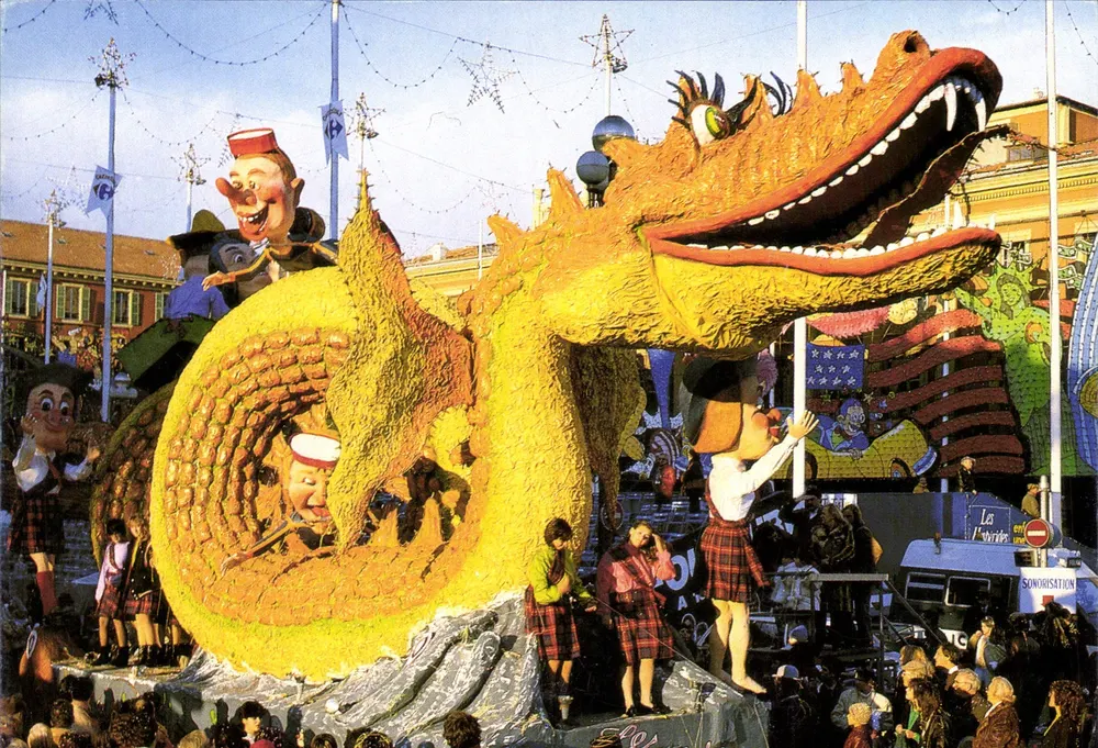Karneval von Nizza — 'König der Städte der Welt' — Karnevalswagen — Éditions Gilletta - Vorderseite