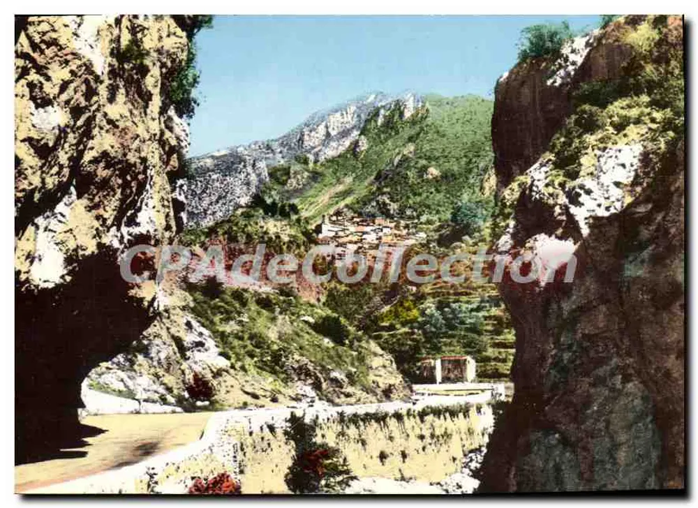 Gorges de la Roya — Blick von den Gorges de la Roya — Les Editions MAPA, Nice - Vorderseite