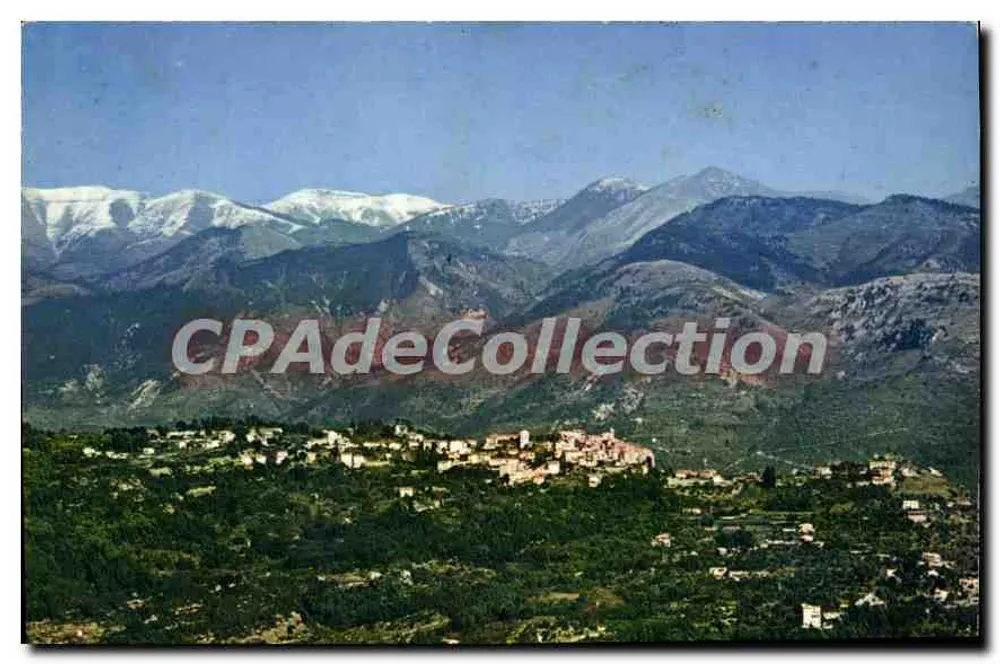 Berre-lès-Alpes — Blick auf die schneebedeckten Berge — Drucker Mâcon - Vorderseite