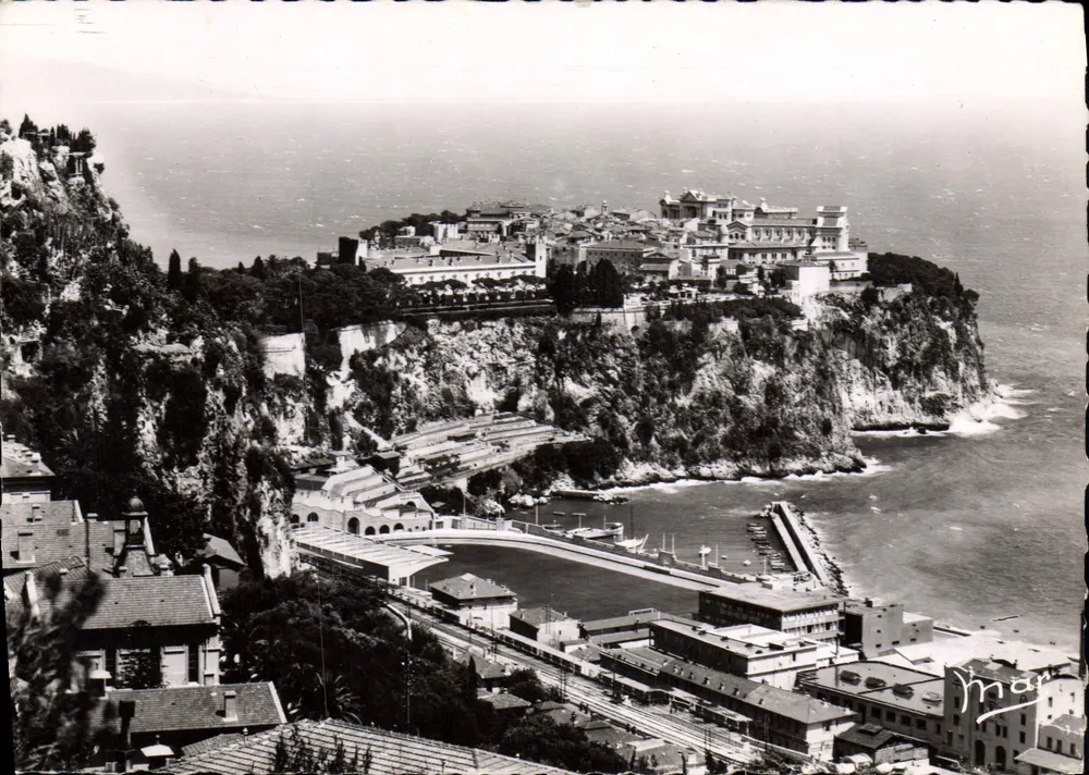 Monaco — El Rocher y el Estadio Louis II — Edición MAR - Anverso