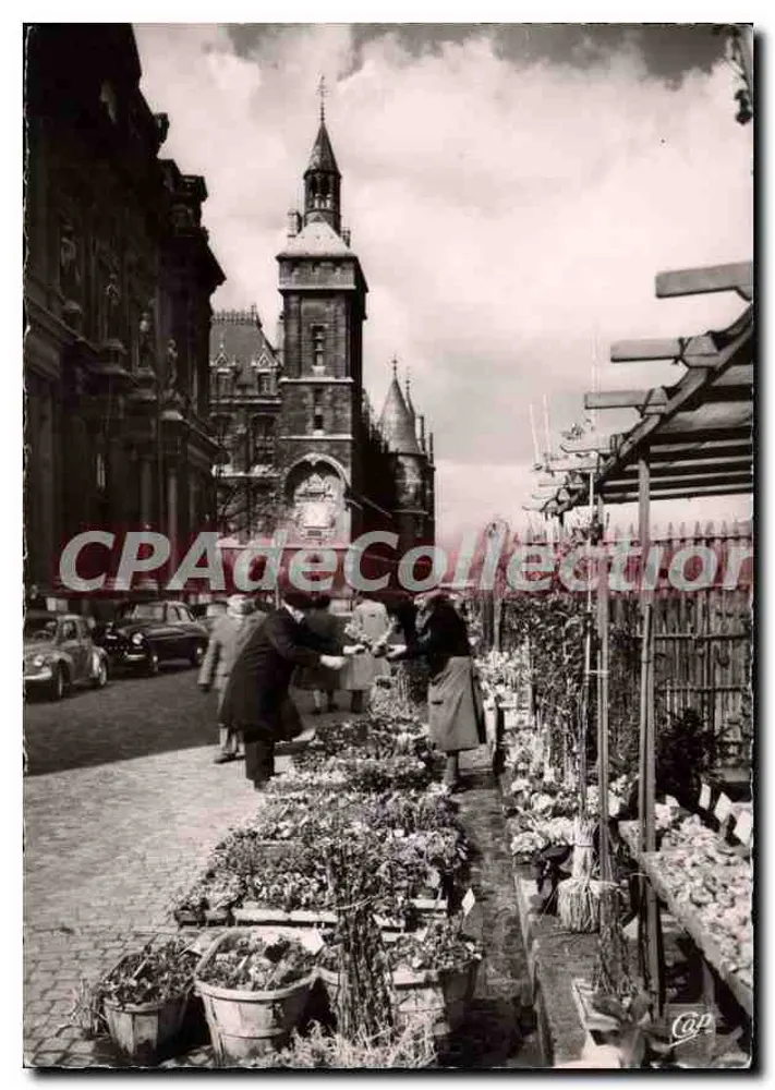 Paris - Le Marché aux Fleurs — Cité des Arts Photomécaniques, Paris - Recto