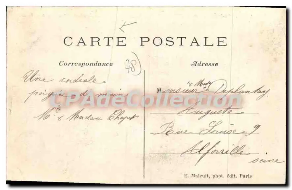 St-RÉMY-les-CHEVREUSE — Die Felsen über dem Dorf — E. Malcuit, phot. publ. Paris, n°2058 - Rückseite