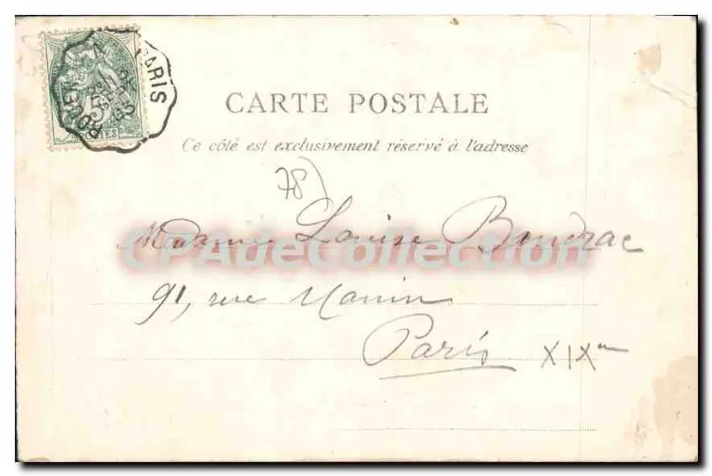 Poissy. Il braccio Migneaux. Fa male — A. Boudier, Imp. Edit. Poissy, N. 4 - Verso
