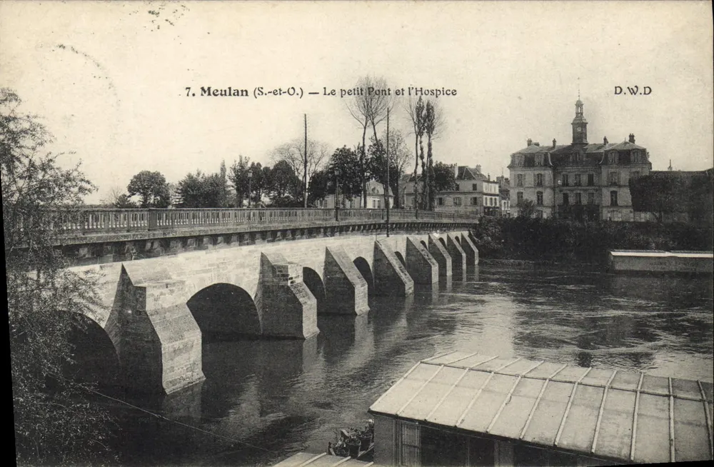 Meulan (S.-et-O.) — Der kleine Brücke und das Hospiz — D.W.D - Vorderseite