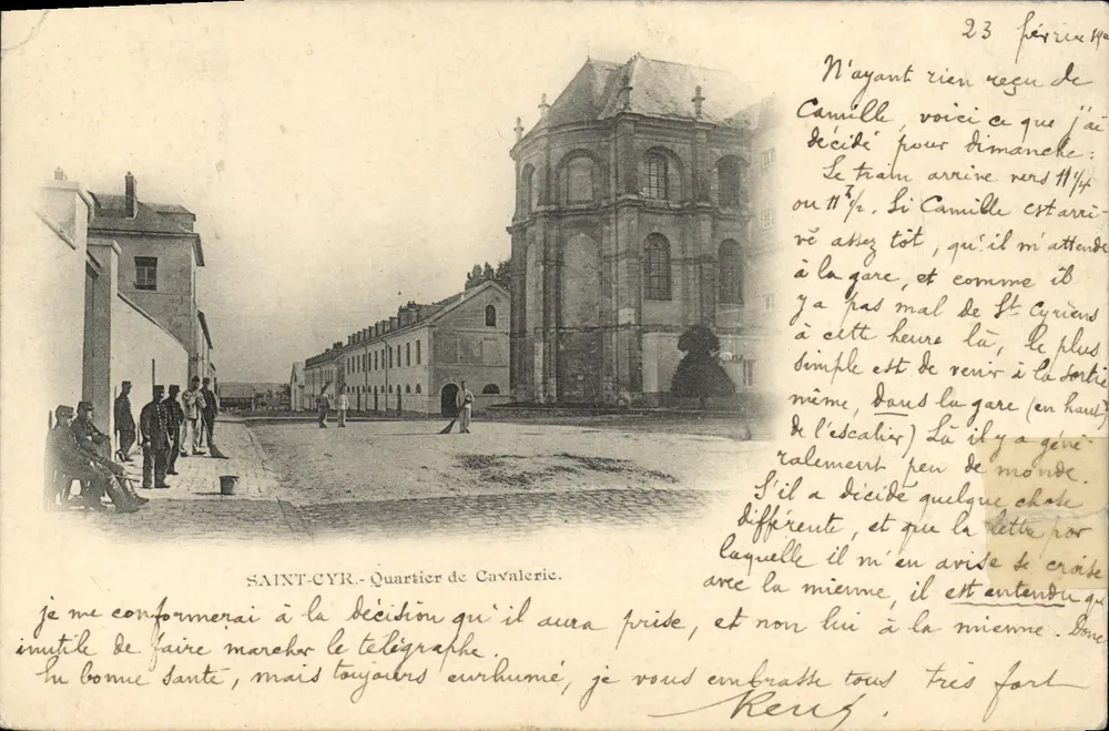 Saint-Cyr - Bairro da Cavalaria — editor desconhecido, número de série não visível - Frente