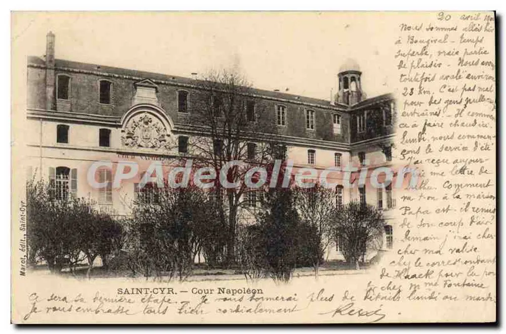 Saint-Cyr — Cour Napoléon — editor Marcel, número não visível - Frente