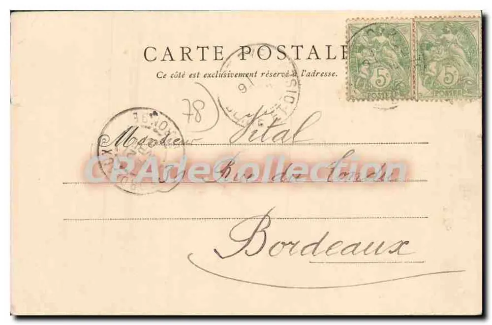 Saint-Cyr — Cour Napoléon — editor Marcel, número não visível - Verso