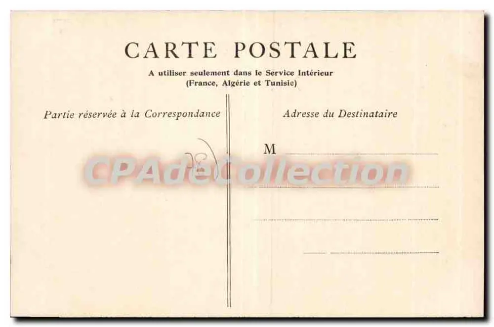 Abadia dos Vaulx-de-Cernay — monumento religioso cercado de samambaia — Bilhete postal antigo de Coleção - Verso