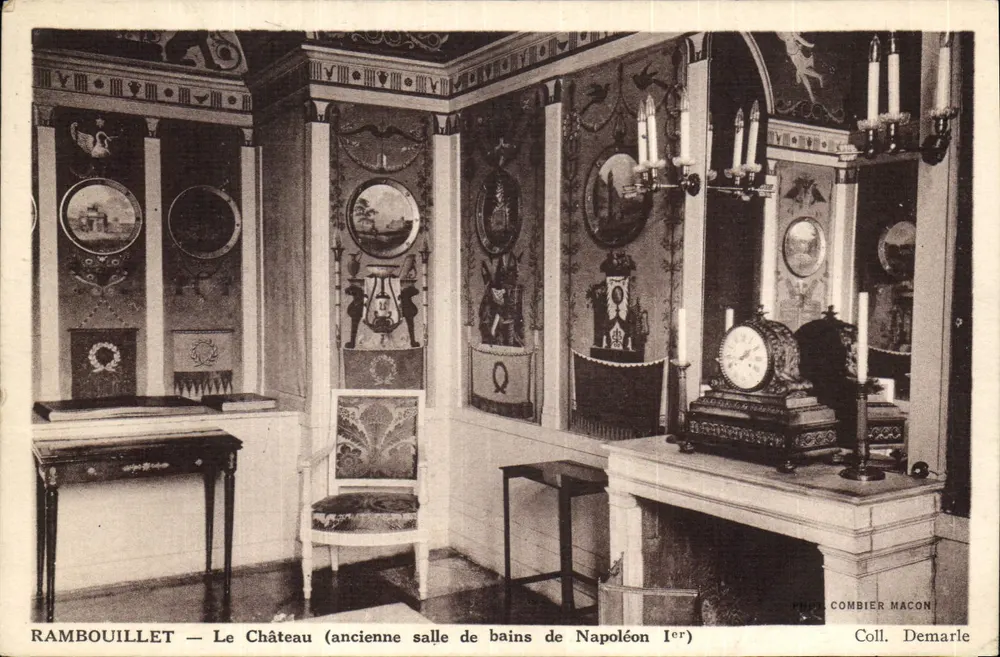 Rambouillet — Das Schloss (ehemalige Badezimmer von Napoleon I.) — Foto. Combier Macon - Vorderseite