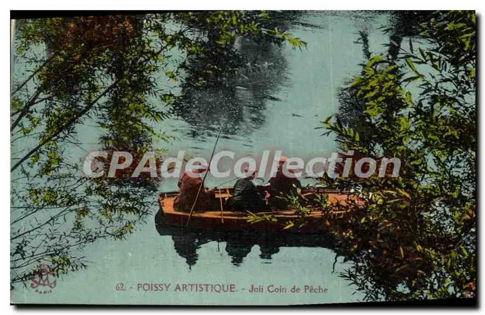 Poissy Artistique — Schöner Fischereiplatz — Edition Paris - Vorderseite