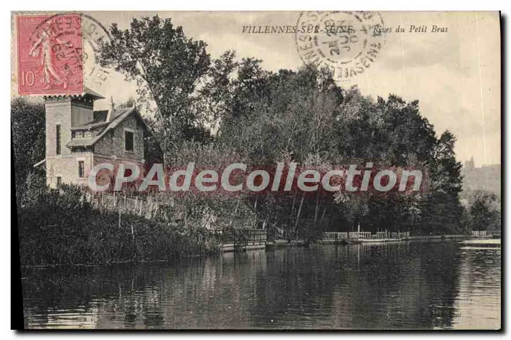 Villennes-sur-Seine — Ufer des Petit Bras — unbekannter Verleger - Vorderseite