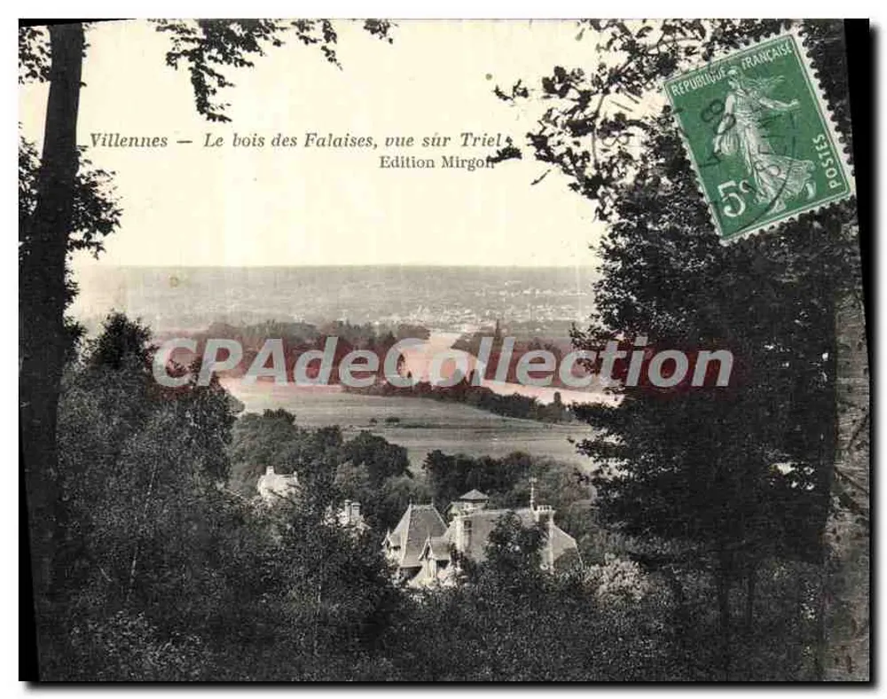 Villennes — Blick auf den Wald der Klippen, Blick auf Triel — Edition Mirgon - Vorderseite