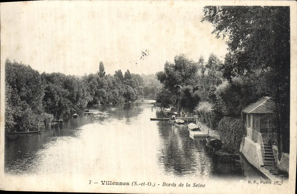 Villennes (S.-et-O.) - Ufer der Seine — B. F., PARIS - Vorderseite