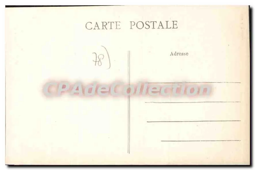 Montfort-l'Amaury (S.-et-O.) — Kirche von Face - Der Portalbereich — Verlag J. Warrant - Rückseite