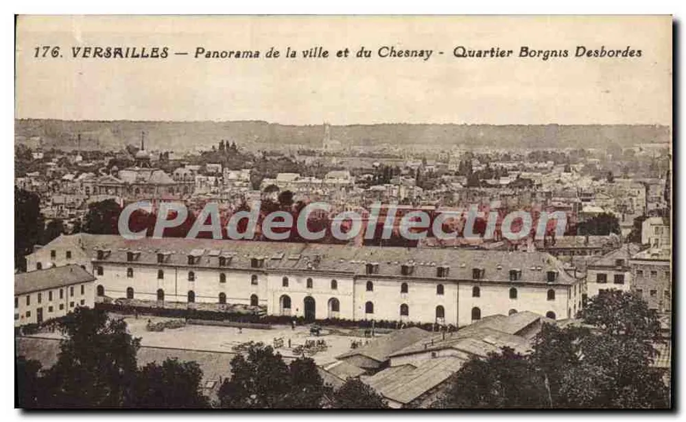 Versailles — Panorama der Stadt und Chesnay - Viertel Borgnis Desbordes - Vorderseite