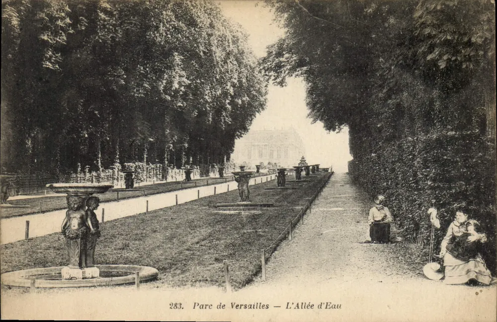 Parque de Versailles — A Avenida da Água — Editor anônimo, n° 283 - Frente