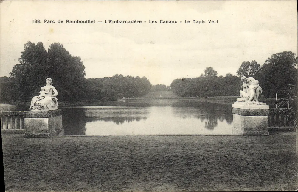 Parc de Rambouillet — L'Embarcadère, Les Canaux, Le Tapis Vert — n°188 - Recto