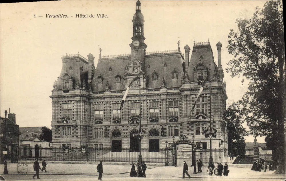 Versailles - Urząd Miasta — wydawca Édouard Roux, n°4 - Awers