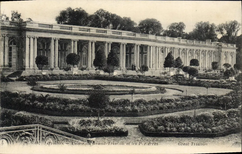 Versailles — Palast des Granden Trianon und die Parterres — Impr. EDIA, Versailles - Vorderseite