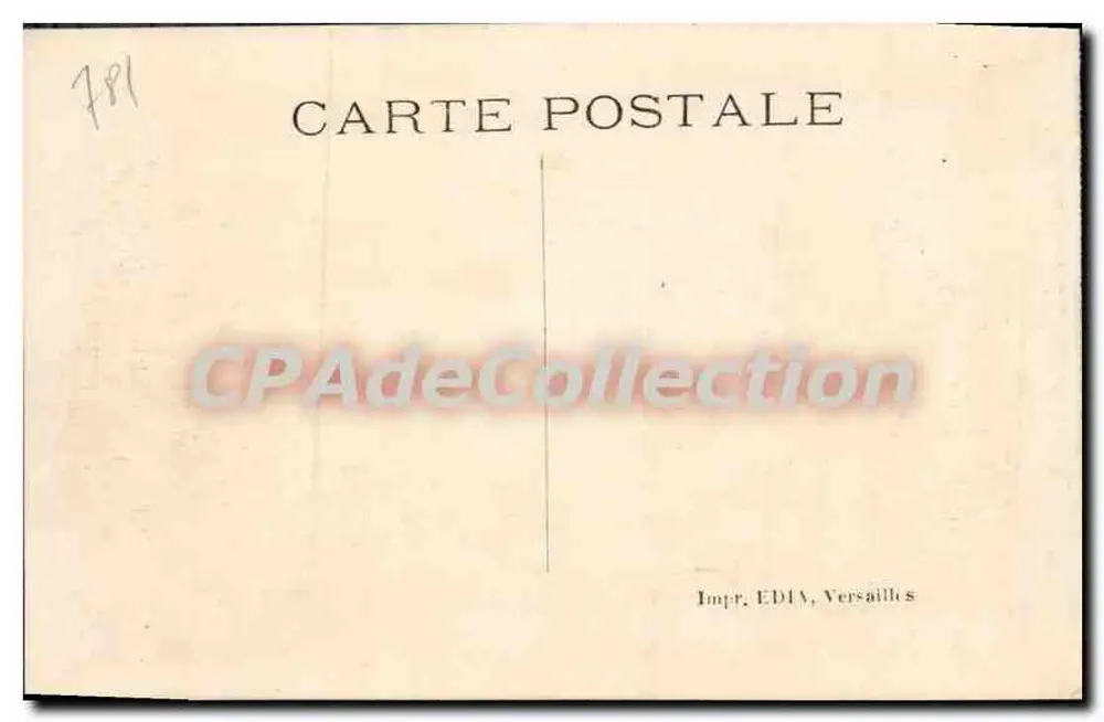 Versailles — Palast des Granden Trianon und die Parterres — Impr. EDIA, Versailles - Rückseite