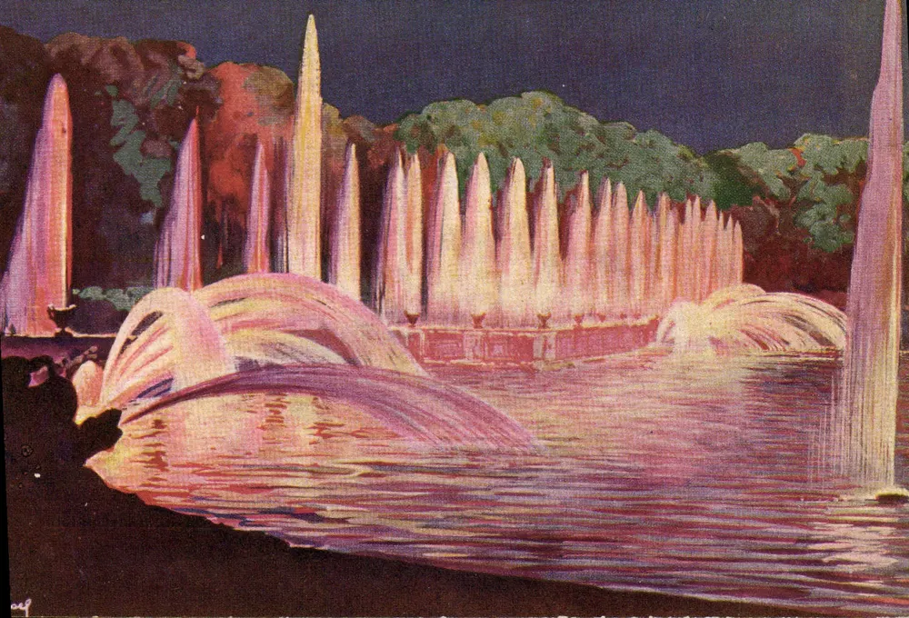 Versailles — Nachtfeier am Bassin des Neptun — Verlag: Société des Fêtes Versaillaises - Vorderseite