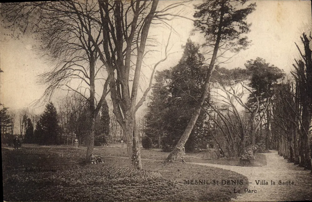 Mesnil-St-Denis — Villa la Santé — O Parque - Frente