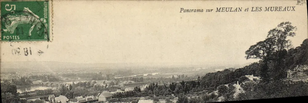 Panorama von MEULAN und LES MUREAUX — Verlag nicht sichtbar, Seriennummer nicht lesbar - Vorderseite