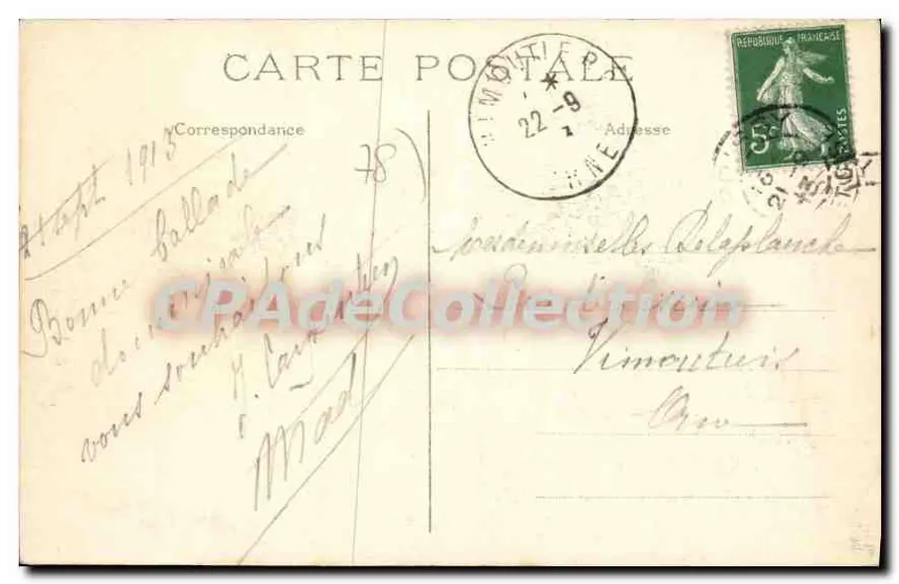 Poissy — L'Île Migneaux. Die Alte Turm — Verlag APRILLE & CIE, Nr. 58 - Rückseite